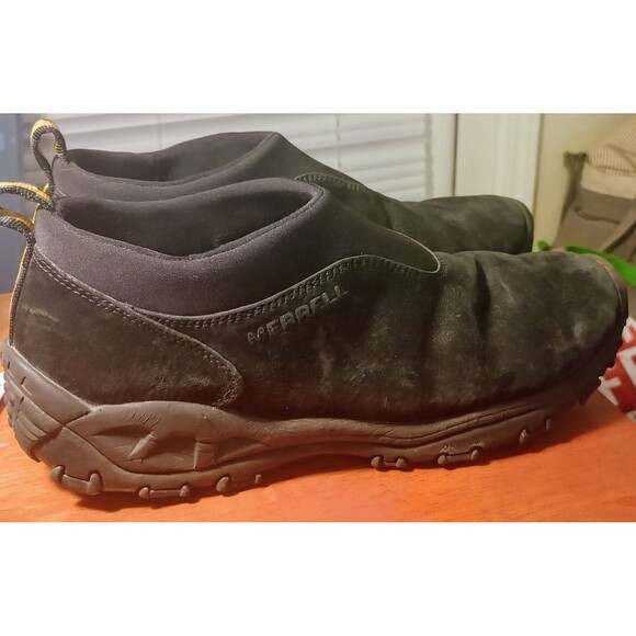 Merrell Other - Merrell Jungle Moc Slip-On Shoes Black Suede Men’s Size 12